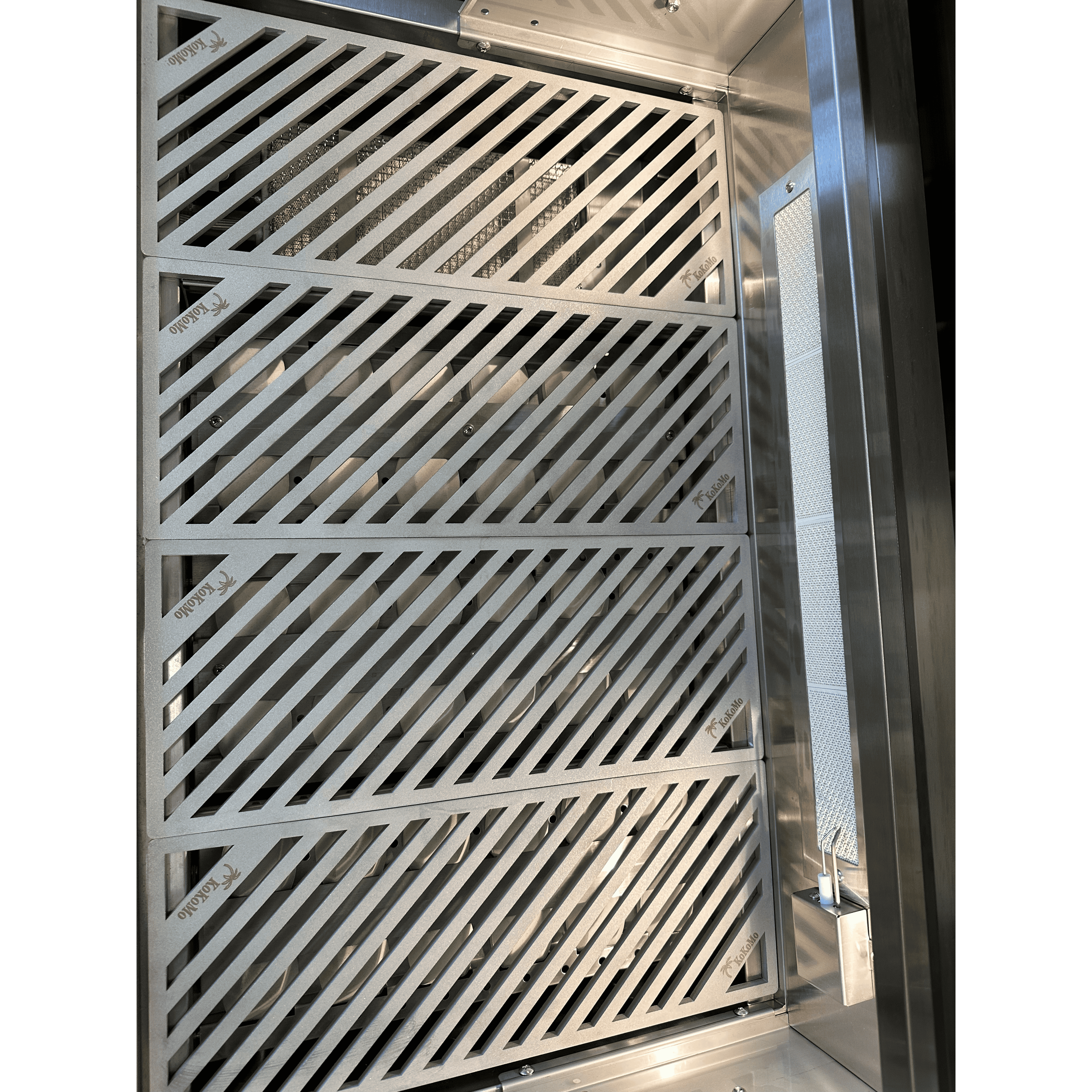 Built-In Gas Grills-KoKoMo Laser Cut Grate 32In Professional Built in Gas Grill 4 Burner/Back Burner KOK-KLCG32PBIG4BBB