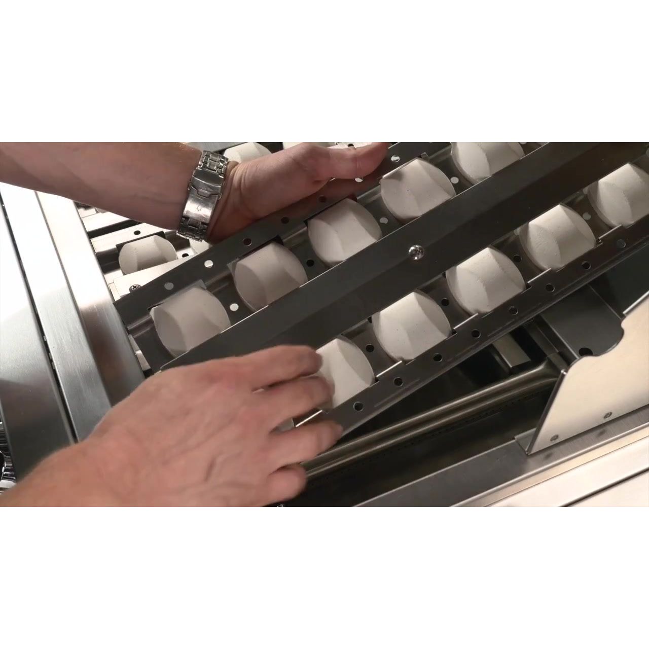 Built-In Gas Grills-KoKoMo Laser Cut Grate 32In Professional Built in Gas Grill 4 Burner/Back Burner KOK-KLCG32PBIG4BBB