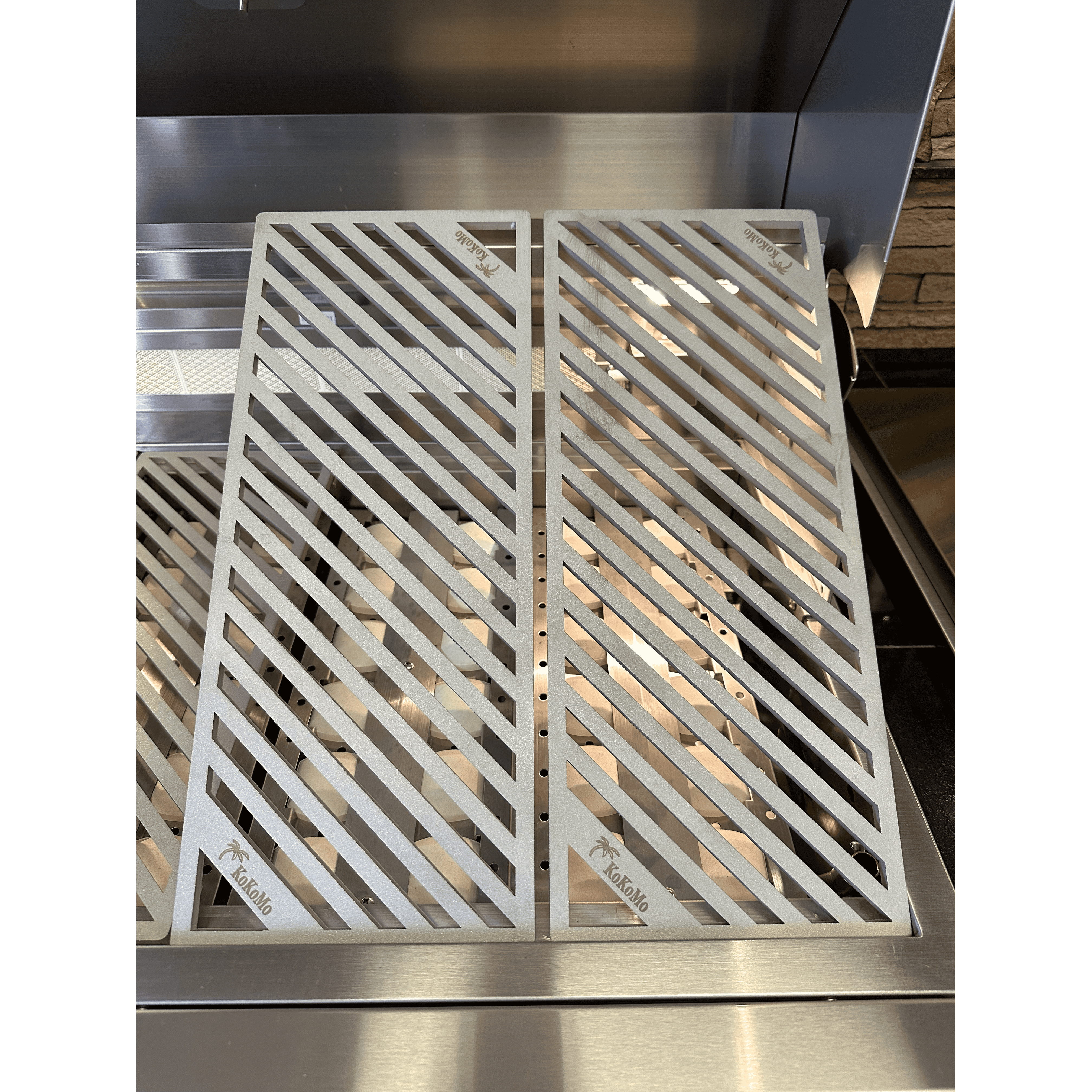 Built-In Gas Grills-KoKoMo Laser Cut Grate 32In Professional Built in Gas Grill 4 Burner/Back Burner KOK-KLCG32PBIG4BBB