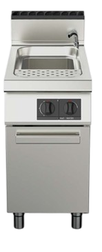 Pasta Cookers-AMPTO 90CPE45 Electric Pasta Cooker, 12-Gallon 1-Tank