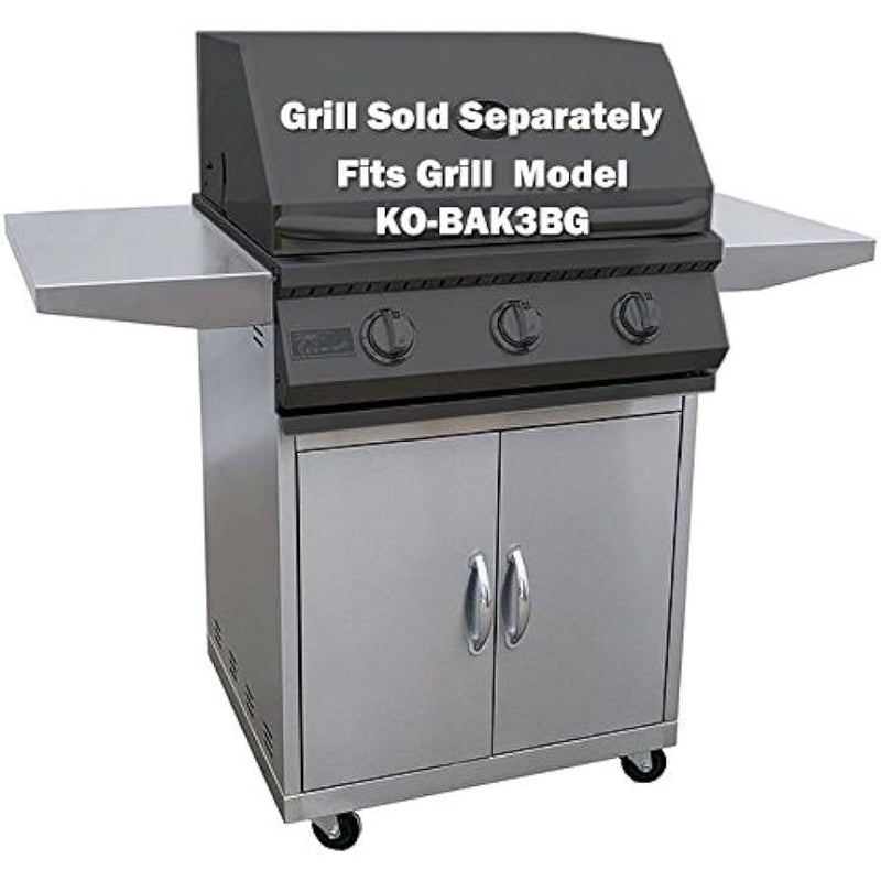 Cart Grills-KoKoMo 3 Burner Grill Cart KO-BAK3BG-C