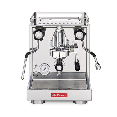 la Pavoni Cellini Classic Stainless Semi-Commercial Pour-In Espresso/Cappuccino Machine (LPSCCS01US)