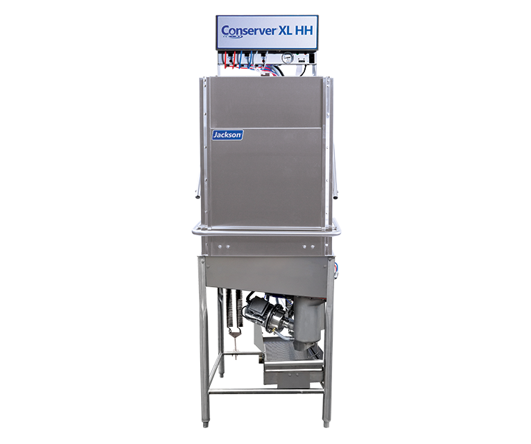 Commercial Dishwashers Jackson Conserver XL-HH High Hood Low Temperature Door-Type Dishwasher, 27-Inch Clearance, 115V, 41 Racks/Hr