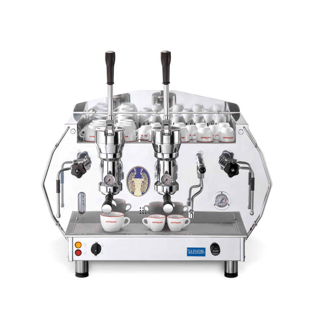 La Pavoni Diamante Gold 2 Group Lever Espresso Machine - DIA 2L-Gold