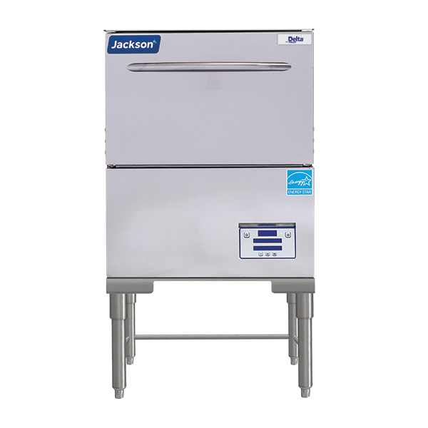 Commercial Dishwashers Jackson Delta HT-E-SEER-T Tall/Freestanding High Temperature Glasswasher with Steam Elimination, 864 Glasses/Hr