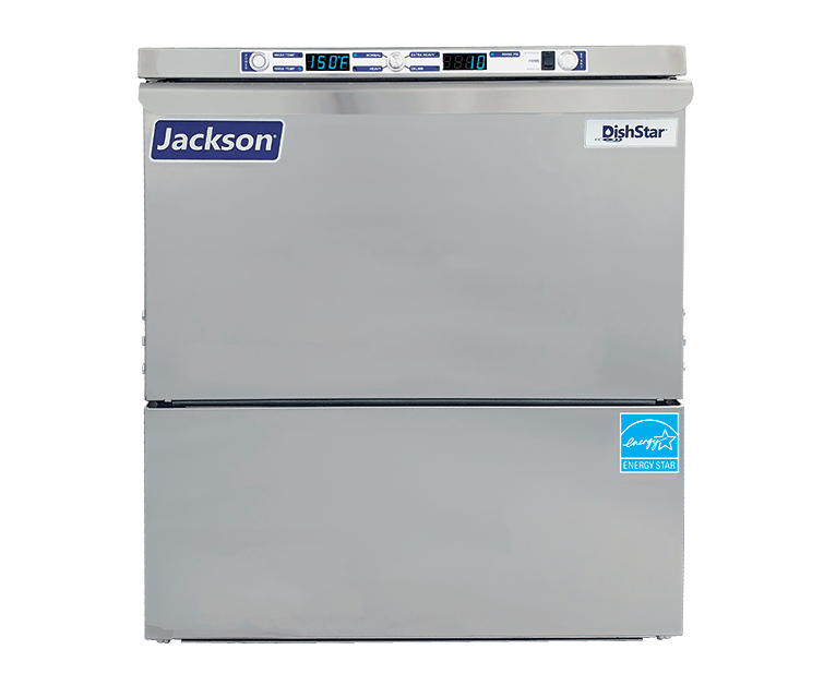 Commercial Dishwashers Jackson DishStar ADA-SEER ADA-Compliant High Temperature Undercounter Dishwasher with Steam Elimination, 24 Racks/Hr