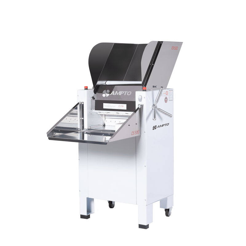 Dough Rollers / Sheeters-Ampto CS-500 Dough Breaker /  Sheeter 33 lbs capacity. Floor model. 115 rpm. 2 Motors, 1 per roll. 20'' roll width. 1.5 HP each motor.