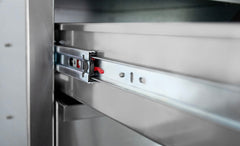 Outdoor Kitchen Cabinets & Components American Made Grills 18" Deluxe 2-Drawer Unit, Stainless Steel, DR2-18-AMG