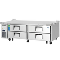 Chef Base Refrigerator-Everest ECB72D4 72 3/8" Chefbase Drawered Refrigerator with Blizzard R290