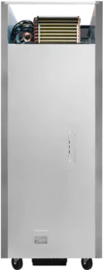 Reach-In Dual Temperature Refrigerator/Freezer-Everest EGSDH2 Top-Mount Dual-Temperature Upright Reach-In, Glass & Solid Half-Door, 22 Cu Ft, 115-60-1