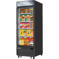 Glass Door Merchandiser Freezer-Everest EMGF23B Bottom Mount Swing Glass Door Merchandiser Freezer, 23 Cu Ft, Black, 115V