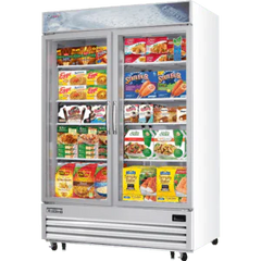 Glass Door Merchandiser Freezer-Everest EMGF48 Glass Door Merchandiser Freezer - Bottom Mount, 48 Cu Ft, 115V