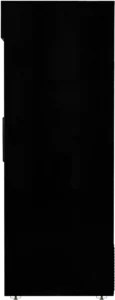 Glass Door Merchandiser Refrigerator-Everest EMGR48B Glass Door Merchandiser Refrigerator - 48 Cu Ft, Black, Sliding Glass Doors, Bottom Mount, 115V