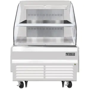 Open Air Merchandiser-Everest EOMH-36-W-35-T Open Air Bottom Mount Refrigerated Merchandiser, 7.4 Cu Ft, White, 115-60-1