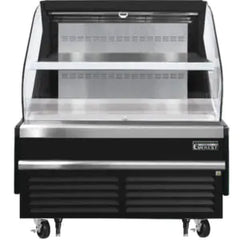 Open Air Merchandiser-Everest EOMH-48-B-35-T 48" Bottom Mount Open Air Merchandiser Refrigerator, Black, 9.7 Cu Ft, 115-60-1
