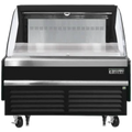 Open Air Merchandiser-Everest EOMH-48-B-35-S Bottom Mount Open Air Refrigerated Merchandiser, Black, 48"