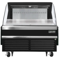 Open Air Merchandiser-Everest EOMH-48-B-35-S Bottom Mount Open Air Refrigerated Merchandiser, Black, 48"