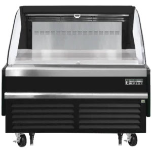 Open Air Merchandiser-Everest EOMH-48-B-35-S Bottom Mount Open Air Refrigerated Merchandiser, Black, 48"