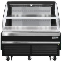 Open Air Merchandiser-Everest EOMH-60-B-35-T Open Air Merchandiser Refrigerator, Black, 60", 12.3 Cu Ft, 115V