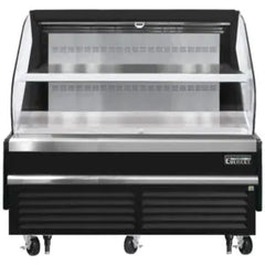Open Air Merchandiser-Everest EOMH-72-B-35-T Open Air Merchandiser, Bottom Mount, Black, 15.2 Cu. Ft., 115V