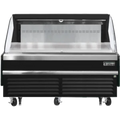 Open Air Merchandiser-Everest EOMH-72-B-35-S Open Air Merchandiser, Bottom Mount, Black, 73 1/4" x 34 1/4" x 41", 115V