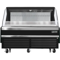 Open Air Merchandiser-Everest EOMH-72-B-35-S Open Air Merchandiser, Bottom Mount, Black, 73 1/4" x 34 1/4" x 41", 115V