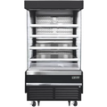Open Air Merchandiser-Everest EOMV-36-B-35-T Open Air Merchandiser Refrigerator - Black, 18.2 Cu. Ft., 115-60-1