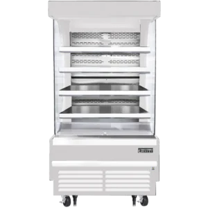 Open Air Merchandiser-Everest EOMV-36-W-35-T Open Air Merchandiser Bottom Mount Refrigerator, 18.2 Cu Ft, 115V