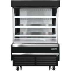 Open Air Merchandiser-Everest EOMV-48-B-28-S Bottom Mount Open Air Refrigerated Merchandiser 48"