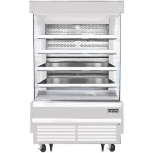 Open Air Merchandiser-Everest EOMV-48-W-28-T Open Air Refrigerator Merchandiser, 48" W