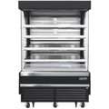 Open Air Merchandiser-Everest EOMV-60-B-35-T Open Air Merchandiser Refrigerator, 60", Black, 30.2 Cu. Ft., 230V