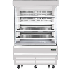 Open Air Merchandiser-Everest EOMV-60-W-35-T 60" Open Air Merchandiser Refrigerator, White