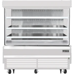 Open Air Merchandiser-Everest EOMV-72-W-28-S Open Air Merchandiser Refrigerator - 19 Cu Ft, White, 115V