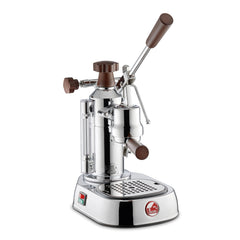 La Pavoni Europiccola Chrome with Wood Lever Espresso Machine (EPW-8)
