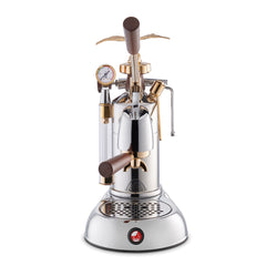 la Pavoni Professional Expo #EXP-16 Lever Espresso Machine (Chrome/Gold)