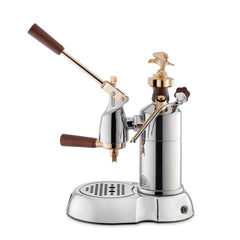 la Pavoni Professional Expo #EXP-16 Lever Espresso Machine (Chrome/Gold)