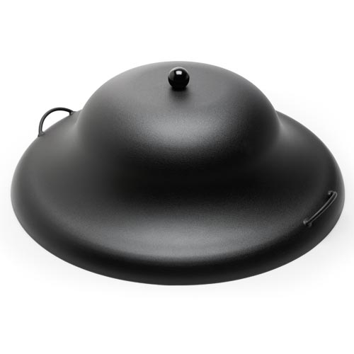 HPC Fire Round Aluminum Fire Pit Cover, Copper Vein or Black, 24" to 48"