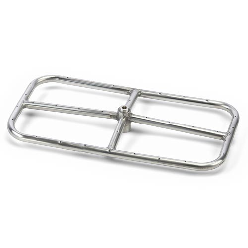 Fire Pits & Fire Tables HPC Fire Rectangle Fire Ring Burner Kit, 12x6" to 48x24", 304 Stainless Steel