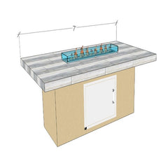 Fire Tables & Bars-KoKoMo 7' Firetable 7'firetable5035