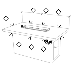 Fire Tables & Bars-KoKoMo Entertainer Firetable entfiretable4912