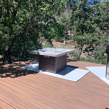 Fire Tables & Bars-KoKoMo Jamaica Fire Table with fire-glass KOK-JFTWFG