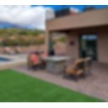 Fire Tables & Bars-KoKoMo Jamaica Fire Table with fire-glass KOK-JFTWFG