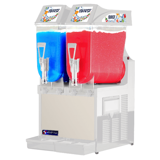 Frozen Drink Machines-Ampto GRA122 Granita Machine  2 Tanks. 12 L ea. NSF/UL. Made in Italy