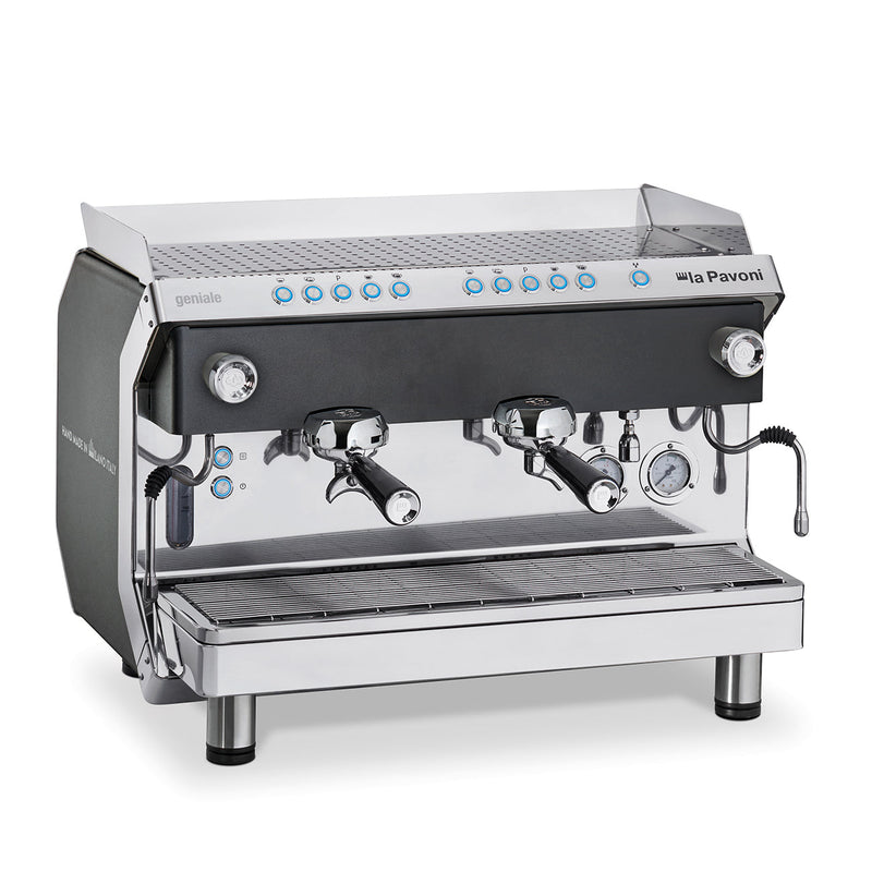 la Pavoni Geniale Volumetric 2 Group Espresso Machine - Black
