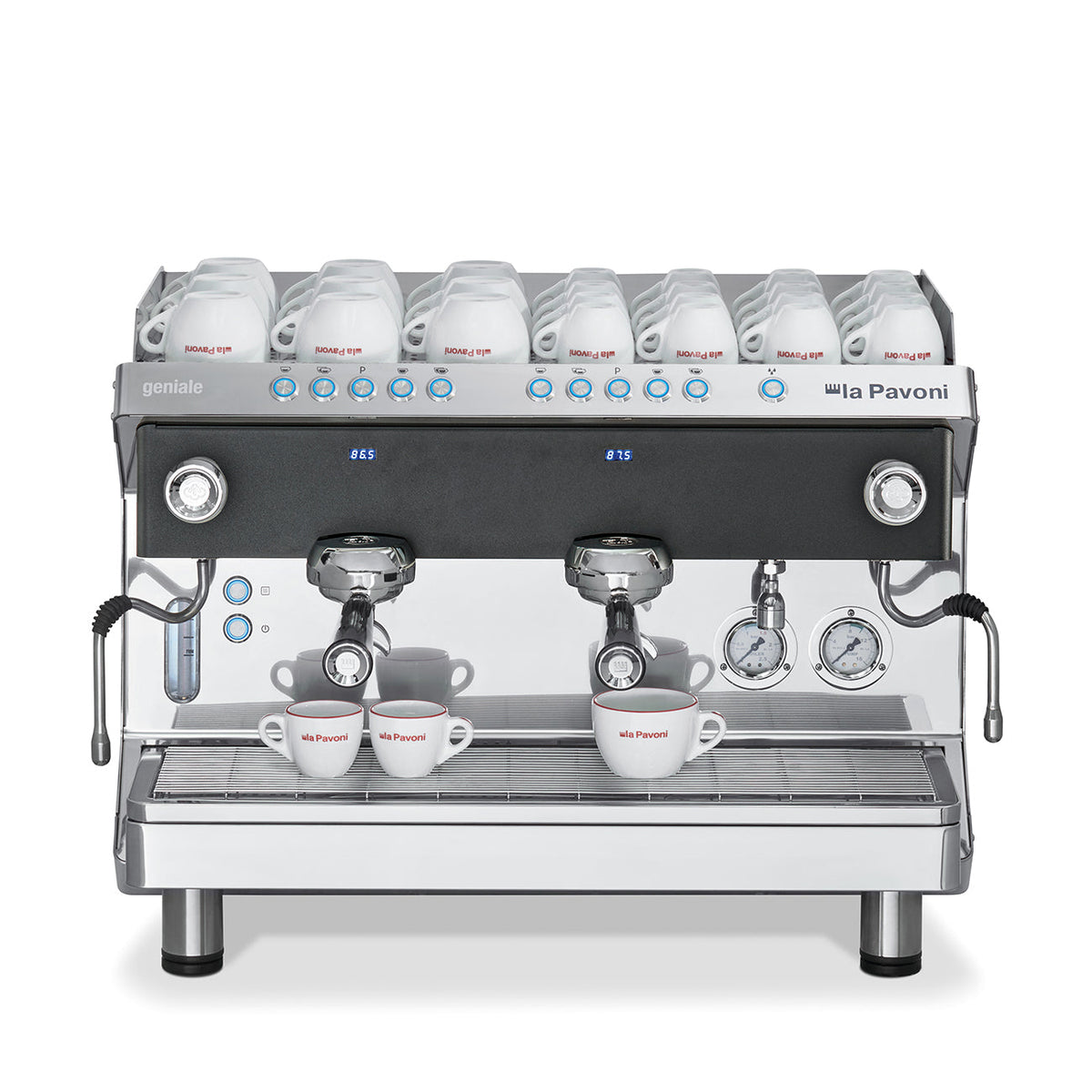 la Pavoni Geniale Volumetric 2 Group Espresso Machine - Black