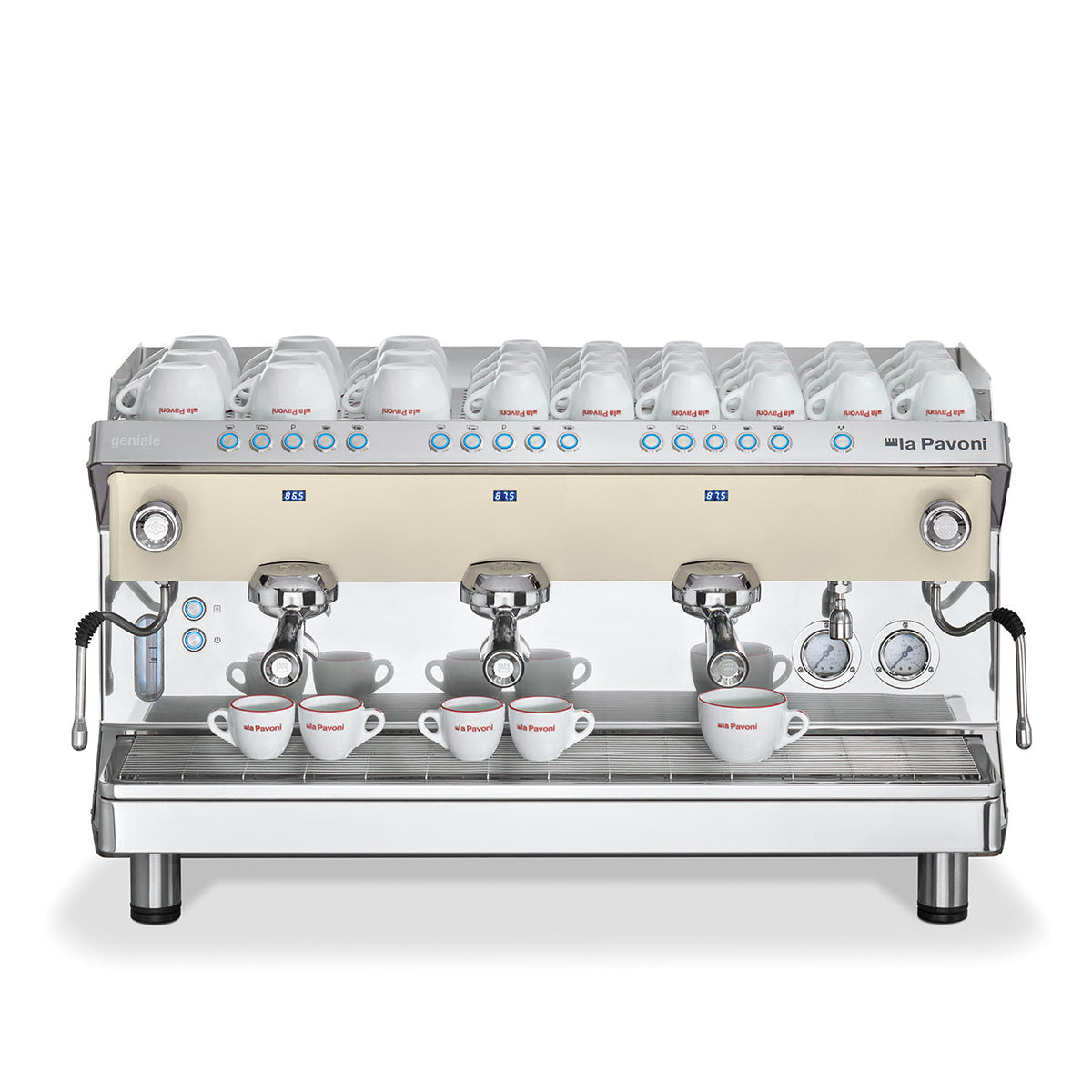 La Pavoni Geniale V Volumetric 3 Group Espresso Machine - 5465W - 230V - Black