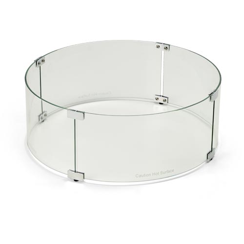 HPC Fire Tempered Glass Wind Guard for Round, Square, Rectangle and Linear Fire Pits