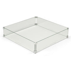 HPC Fire Tempered Glass Wind Guard for Round, Square, Rectangle and Linear Fire Pits