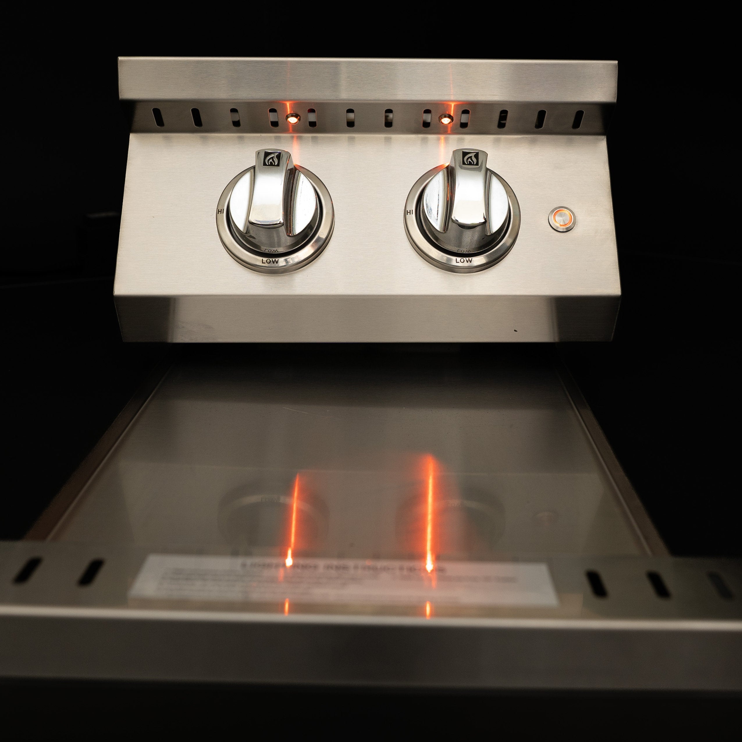 Gas Connectors & Burners-KoKoMo Grills Professional Double Side Burner with removable cover ko-bak2pro