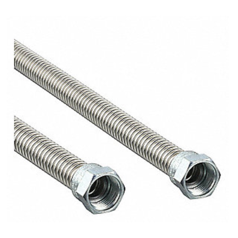 Gas Line Fittings-KoKoMo 34 Inch Stainless Steel Flex Lines for Grill Hook Ups 3/8